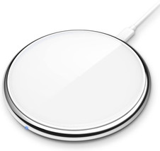 Wireless Charging Pad ,  Fast Wireless Charger (White) - £15.32 GBP