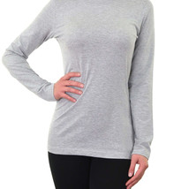 Women&#39;s Long Sleeve Crew Neck T-Shirt, Casual Classic Fit Cotton Blend - $6.17+