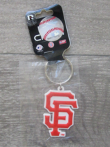 Official Major League Baseball SF Giants Rubber Keychain Pkg 3" X 1.5" New! - $3.55