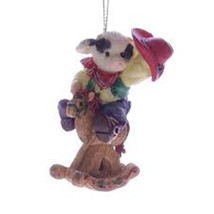 Mary&#39;s Moo Moos by Enesco Boy Cowboy Hanging Ornament Open Box Only - £20.93 GBP