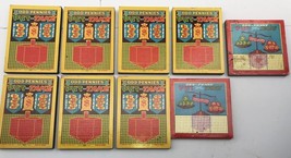 Vintage Lot 9 Punch Boards Put &amp; Take Odd Pennies - £42.81 GBP