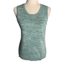 Christopher Banks Knit Sweater Vest Tank S Marled Green Sleeveless Scoop Neck - £21.99 GBP