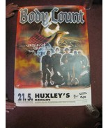 Body Count Poster Ice T Ice=TViolent Demise The Last Days Huxley&#39;s Berlin - $371.00 CAD