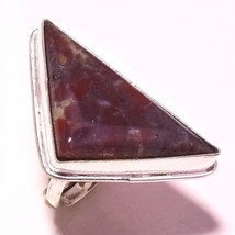 Red Moss Agate Handmade Gemstone Christmas Gift Jewelry Adjustable Ring SA 3440 - £4.14 GBP