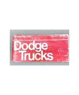 Vintage Dodge Truck Models 100–300 Owner’s Manual – Original Factory Guide - $194.70 MXN