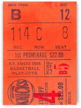 New York Knicks 1984 NBA Playoffs Ticket Stub Vintage Basketball - $24.74