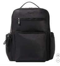 Baggallini Laptop Backpack Black Tribeca Expandable Pockets School Travel - $2,252.68 MXN