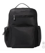 Baggallini Laptop Backpack Black Tribeca Expandable Pockets School Travel - $2,255.57 MXN