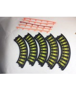 LOT OF 5 TYCO SLOT CAR 9&quot; R 1/4 CURVED TRACKS NO. B 5877 -  HO SCALE - $377.48 MXN