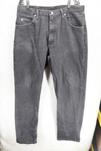 Vintage Wrangler Jeans Mens 36x34 Black Denim Pants wrangler 97601CB Relaxed Fit - £11.03 GBP