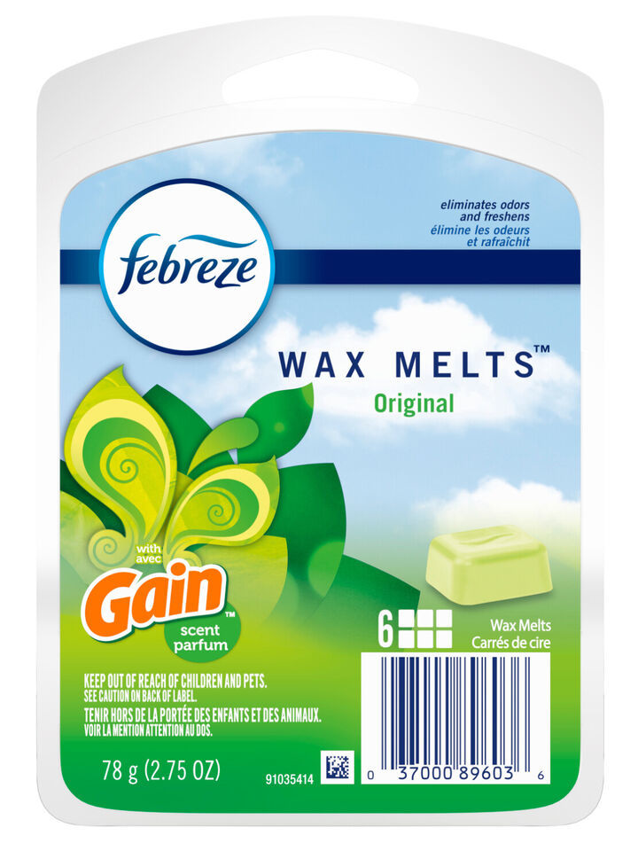 Febreze Odor-Eliminating Wax Melt Air Freshener, Gain Original, 1 Pack o... - $9.95
