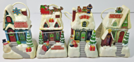 4 Hallmark Keepsake Caroling Cottage 2009 Musical Light Up Christmas Village NWT - £35.12 GBP