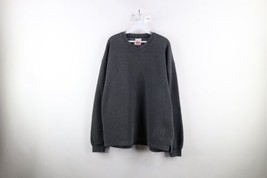 Vintage 90s Wilson Mens XL Faded Blank Heavyweight Crewneck Sweatshirt Gray - £43.48 GBP