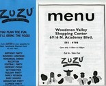 ZUZU Hand Made Mexican Food Menu and Catering Brochure Colorado Springs ... - £14.02 GBP