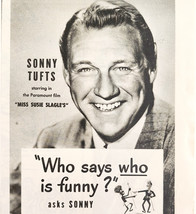 1946 Fleers Candy Coated Peppermint Gum Advertisement Sonny Tufts Actor ... - $372.61 MXN