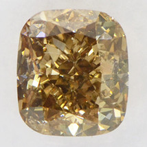 Cushion Shape Diamond Natural Fancy Brown Loose 1.44 Carat SI2 IGI Certificate - £1,495.34 GBP