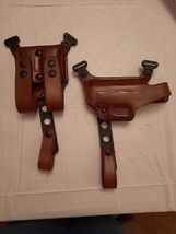 Fits Springfield XD MOD 9mm SUBCOM 3”BBL  Leather Shoulder Holster #1221# LH image 9