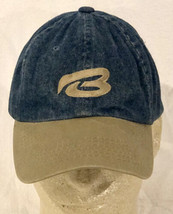 Vintage Bugle Boy Company Hat Blue Denim Strapback Adjustable Baseball C... - £19.46 GBP