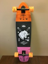 New San Diego Speed Stella 38&quot; Kicktail Feather Longboard Skateboard - £111.49 GBP
