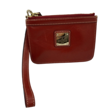 Dooney &amp; Bourke Small Red Leather Wristlet - £26.57 GBP