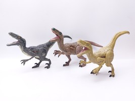 Hasbro JW Jurassic World Dinosaur Figure Lot x3 Raptors - £17.88 GBP