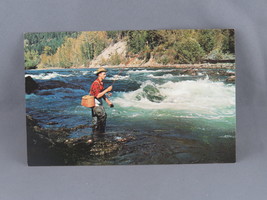 Vintage Postcard - Fly Fishing Beautiful British Columbia - Scenes by Dorse - £11.79 GBP