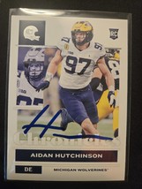 Aiden Hutchinson Hand Signed Football Rookie Card Autograph Detroit Lion... - $32.00