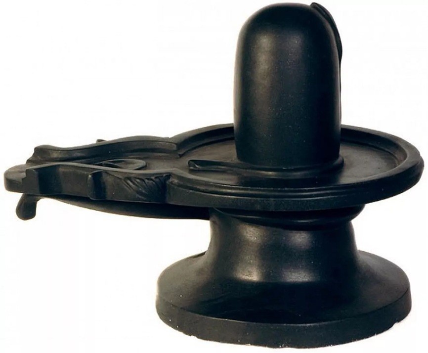 12&quot; SHIVLING BLACK MARBLE STATUE RELIGIOUS SHIVA LING HINDU POOJA HINDUI... - $872.82