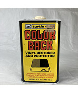 Vtg Turtle Wax Color Back Vinyl Restorer &amp; Protector Advertising Contain... - $24.37 CAD