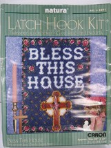 Caron Bless This House Latch Hook Rug Kit 20x27 Natura R891 Unused Open Box - $23.38