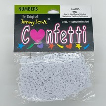 Confetti Year Number 2025 White Half Oz Bag - $5.93