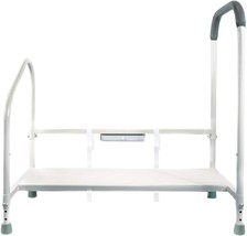 Bed Rails For Elderly with Adjustable Height Bed Step Stool &amp; LED Light - £78.94 GBP