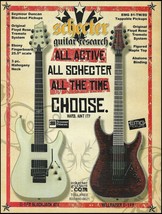 Schecter C-1 Black Jack ATX &amp; Hellraiser C-1 FR guitar advertisement ad print - £3.31 GBP