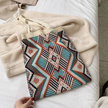 YoReAi Lady Knitting Gypsy Bohemian Boho Tote Bag Women Crochet en Open Shopper  - £123.50 GBP