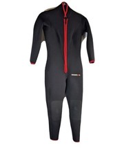 Womens Front Zip Scuba Diving Wetsuit Size Small Made In USA Black Red H... - £51.82 GBP