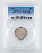 1885 5C Liberty Nickel Classé Par PCGS Comme Pr Véritable Altered Surfac... - $2,534.25