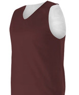 Adult Large Reversible Athletic Team Practice Jersey Maroon/White Basket... - £13.20 GBP