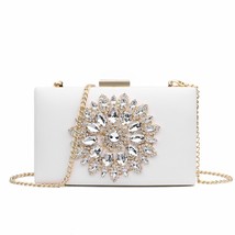 Velvet luxury women evening bag YM1061white Mini(Max Length&lt;20cm) - £12.76 GBP