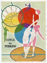 Coyle vs Perkins High School Girls &amp; Boys Basketball Program Oklahoma 1960 - £14.03 GBP