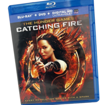 The Hunger Games Catching Fire 2 Disk Blu ray Dvd Widescreen Jennifer Lawrence - £10.29 GBP