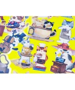 Barista Cat Transparent Stickers Pack, 50 PCS a pack, Waterproof, Reusab... - $9.49 CAD