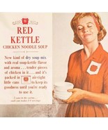 1963 Campbells Red Kettle Soup Mix Advertisement Food Beautiful Woman HM2K - $42.01 CAD
