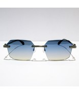 Palm Angels PERI10G 1007 Sunglasses Rimless Square Gunmetal Gradient Ita... - $5,560.48 MXN