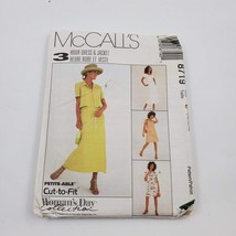 McCall&#39;s Sewing Pattern UnCut 8719 Woman&#39;s Day 3 Hour Dress &amp; Jacket Size 10-14 - $6.89