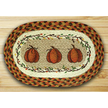 Earth Rugs Printed Oval Swatch - Harvest Pumpkin - $36.89