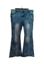 Men&#39;s 70&#39;s Fashion Costume Denim Distressed Flare Bell Bottom Jeans Size 3XL - £15.80 GBP