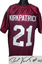 Dre Kirkpatrick signed Crimson Custom Stitched Football Jersey #21 XL- K... - £71.10 GBP