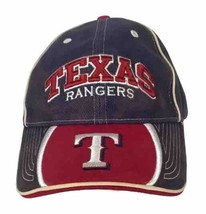 Texas Ranger MLB Embroidered Hat Cap Navy Red Strapback Drew Pearson 199... - $18.66
