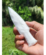 5.5–6&quot; Rare White Jade Sword Arrowhead | Handcrafted Crystal Blade Gift - €12,68 EUR+