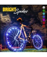 Bicycle Bike Wheel Lights 7 COLORS LED String Fits Any Spoke Rim Tires S... - $14.88 CAD